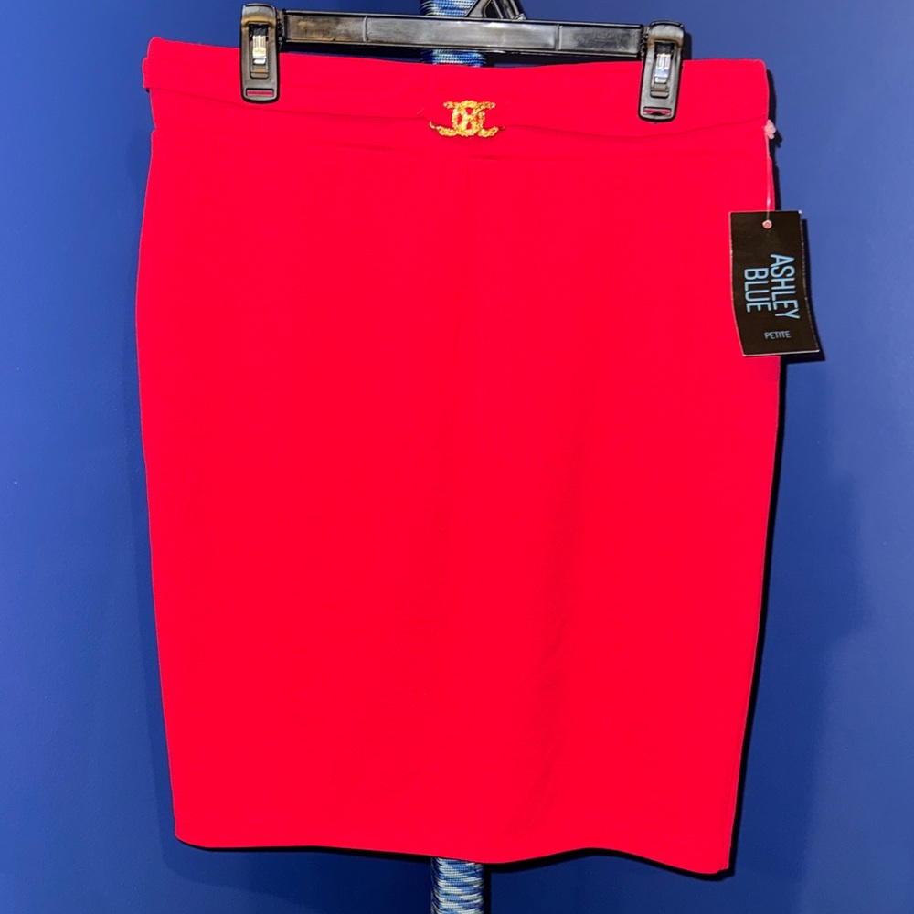 Ashley Blue- NWT Fuchsia Pencil Skirt Size Petite XL - Picture 3 of 12